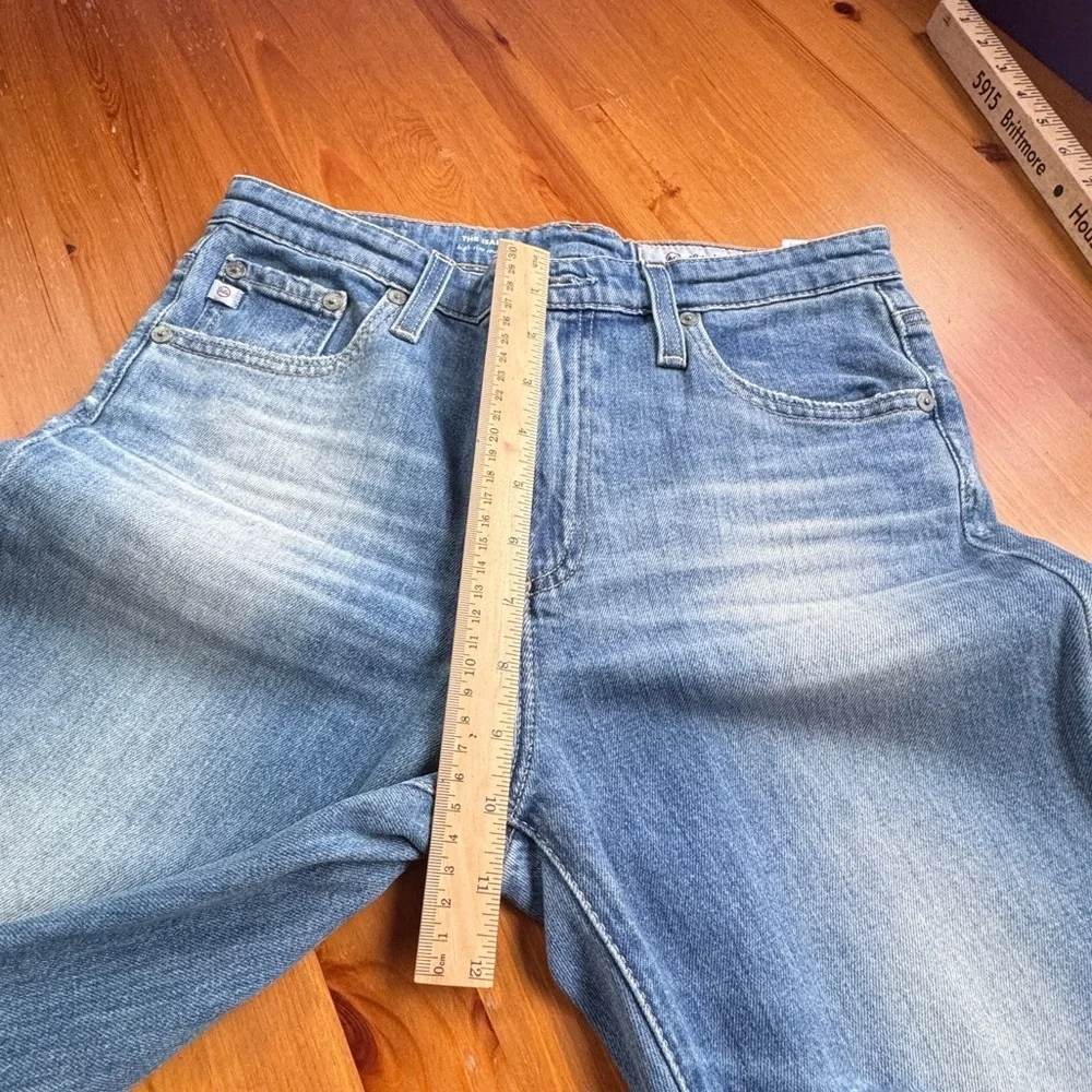 AG Adriano Goldschmied the Isabelle high rise straight cropped jeans size 27r - Picture 7 of 14